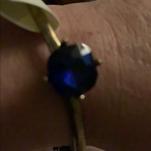 Blue faux stone stretch bracelet